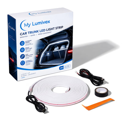 My Lumivex LED trunk light strip kit with box